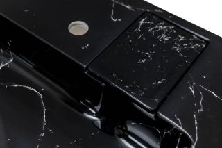 Раковина над стиральной машиной Stella Polar Солярис SP-00001688 60см чёрный мрамор